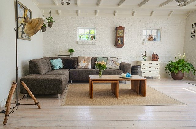 obývací pokoj s kobercem