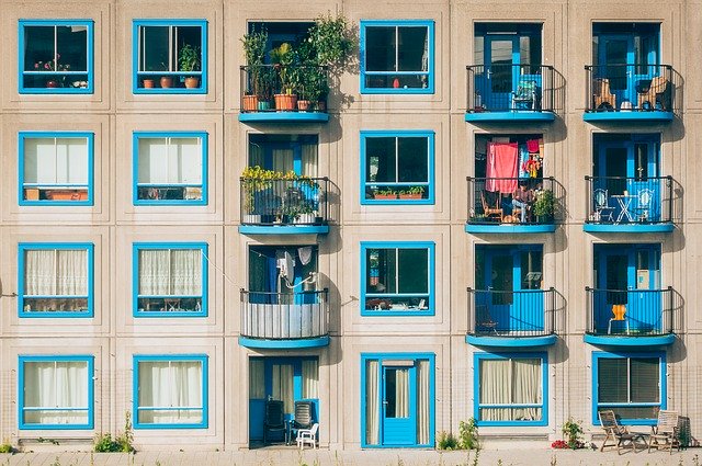 městské byty s balkóny